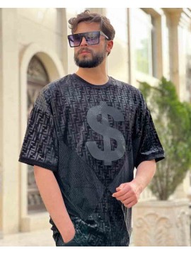 تیشرت یقه گرد با تنخوری عالی کد 997